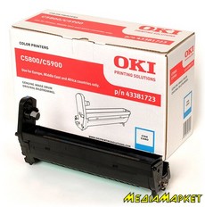 43381723 - Oki C5800/C5900 Cyan Image Drum (20k)