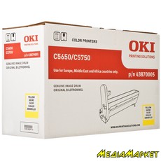 43870005 - Oki C5650/C5750 Yellow Image Drum (20k)