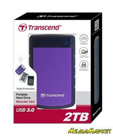 TS2TSJ25H3P   Transcend StoreJet 2.5 USB 3.0 2TB  H