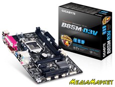 GA-B85M-D3V   Gigabyte GA-B85M-D3V s1150, B85 2xDDR3, 2xPCIe16, VGA-DVI, COM, mATX