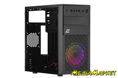 2E-RD850  2E BASIS RD850,  , 1xUSB3.0, 2xUSB2.0, 1x120mm ARGB fan, Acrylic Side Panel, mATX, Black