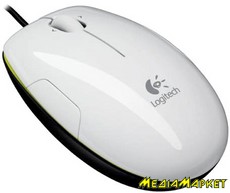 910-000865  Logitech LS 1 White/Green Laser Mouse