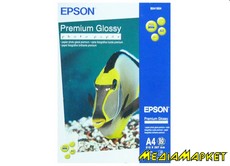 C13S041624  Epson C13S041624 A4, 255 /2, Premium Glossy Photo Paper, 50.