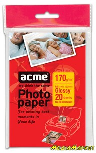 4770070856062  ACME A6 170 g/m2 20 pack Glossy Value pack