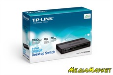 TL-SG1008D  TP-LINK TL-SG1008D 8-port 10/100/1000M RJ45 ports, plastic case