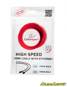 CC-HDMI4-W-6  Cablexpert CC-HDMI4-W-6 HDMI V.2.0,  , , 1.8 