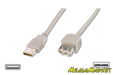 AK-300200-030-E  Digitus AK-300200-030-E USB 2.0 (AM/AF) 3.0m, white