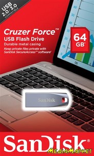 SDCZ71-064G-B35  -`i SanDisk Cruzer Force Metal 64GB USB Silver