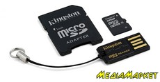 MBLY10G2/32GB  MicroSDHC Kingston MBLY10G2/32GB Class 10 32GB + SD adapter + reader