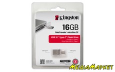 DTDUO3C/16GB  -`i Kingston DT MicroDuo 3C USB 3.0/1./Type C 16GB