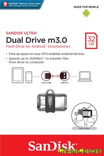 SDDD3-032G-G46  -`i SanDisk Ultra Dual Drive 32GB USB 3.0 m3.0 OTG