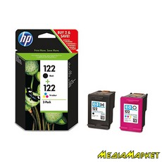 CR340HE  HP CR340HE No.122 Black/ Tri-color Combo Pack