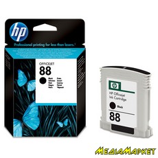 C9385AE  HP C9385AE 88 Black Ink Cartridge with Vivera Ink, 20.5 ml