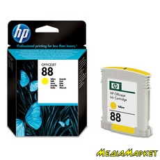 C9388AE  HP C9388AE 88 Yellow Ink Cartridge with Vivera Ink, 9 ml