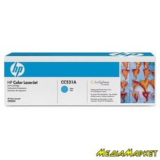 CC531A  HP CC531A Color LaserJet CP2025/CM2320 Cyan Print Cartridge, 2800 pages